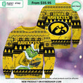 Iowa Hawkeyes Grinch Christmas Sweater
