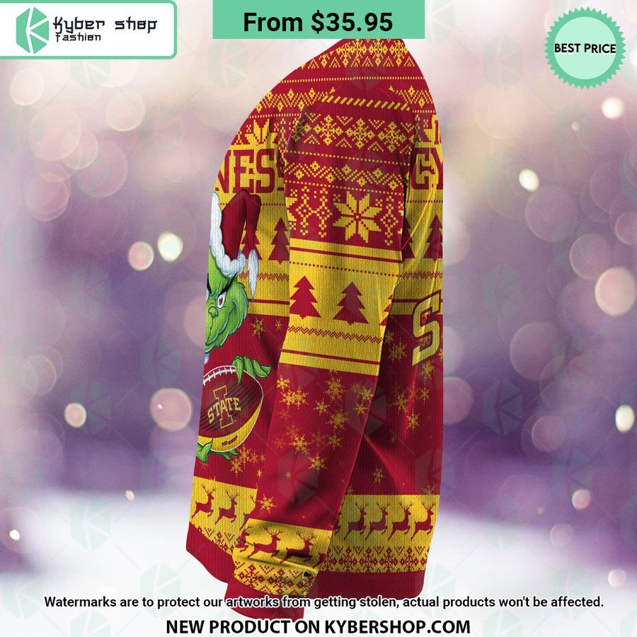 Iowa State Cyclones Grinch Christmas Sweater