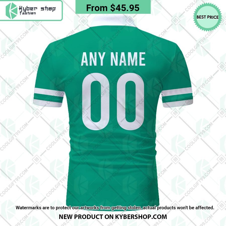 Ireland Rugby Home Jersey Rugby World Cup 2023 CUSTOM Polo Shirt