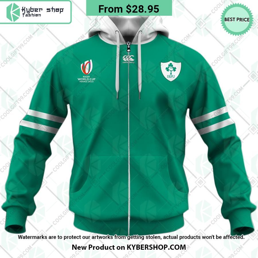 Ireland Rugby Rugby World Cup 2023 Home Jersey CUSTOM Hoodie