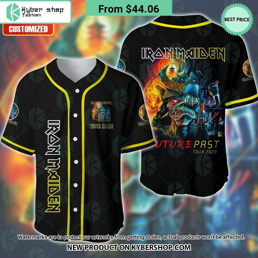 Iron Maiden Band The Future Past Tour 2023 CUSTOM Baseball Jersey