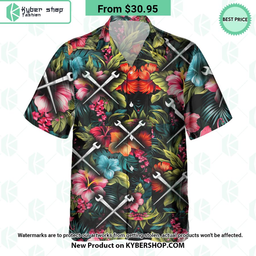 Ironworker Tools Hawaiian Shirt