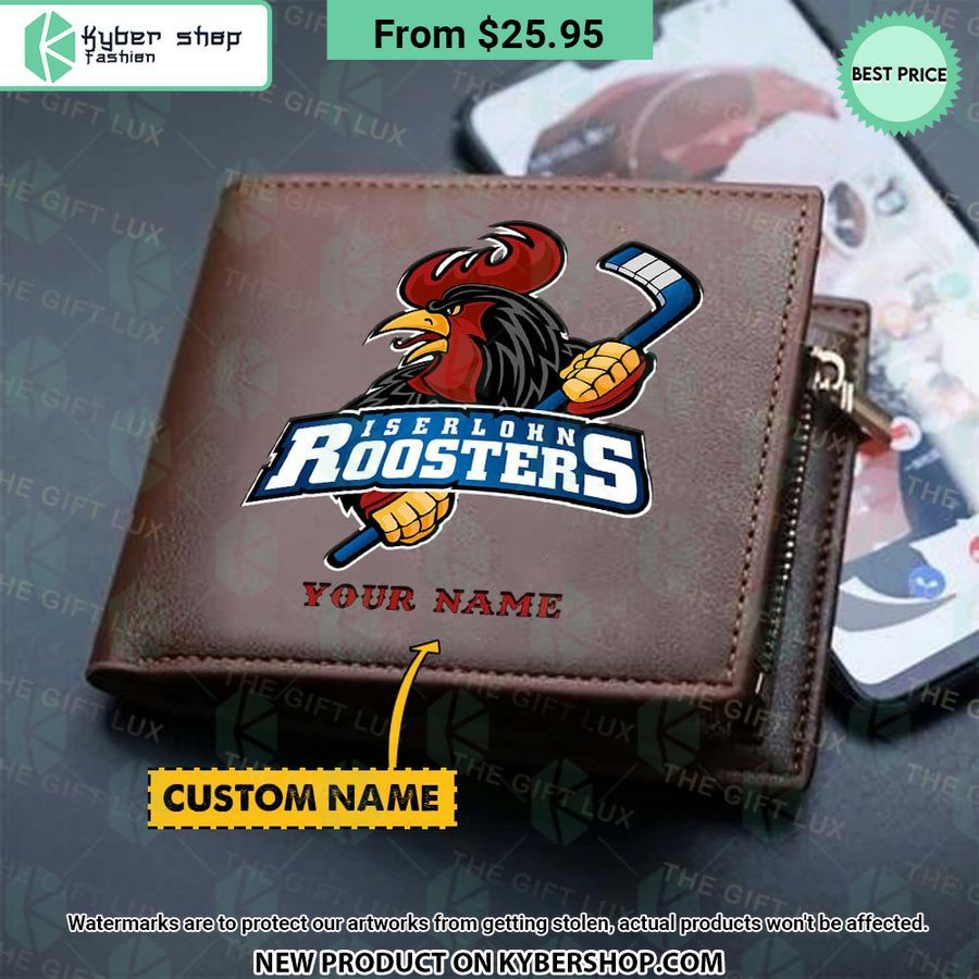 Iserlohn Roosters CUSTOM Leather Wallet