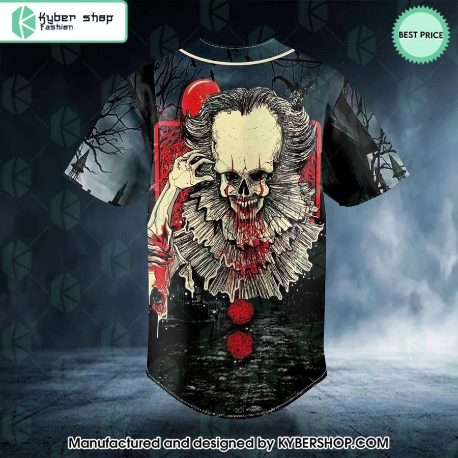 IT Halloween Skull CUSTOM Baseball Jersey