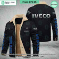 Iveco CUSTOM Fleece Leather Jacket
