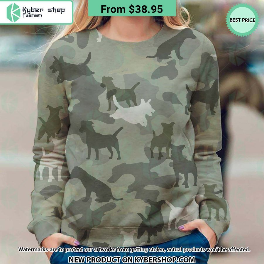 Jack Russell Terrier Camo Sweatshirt