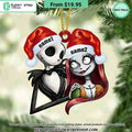 Jack Skellington and Sally Christmas Ornament