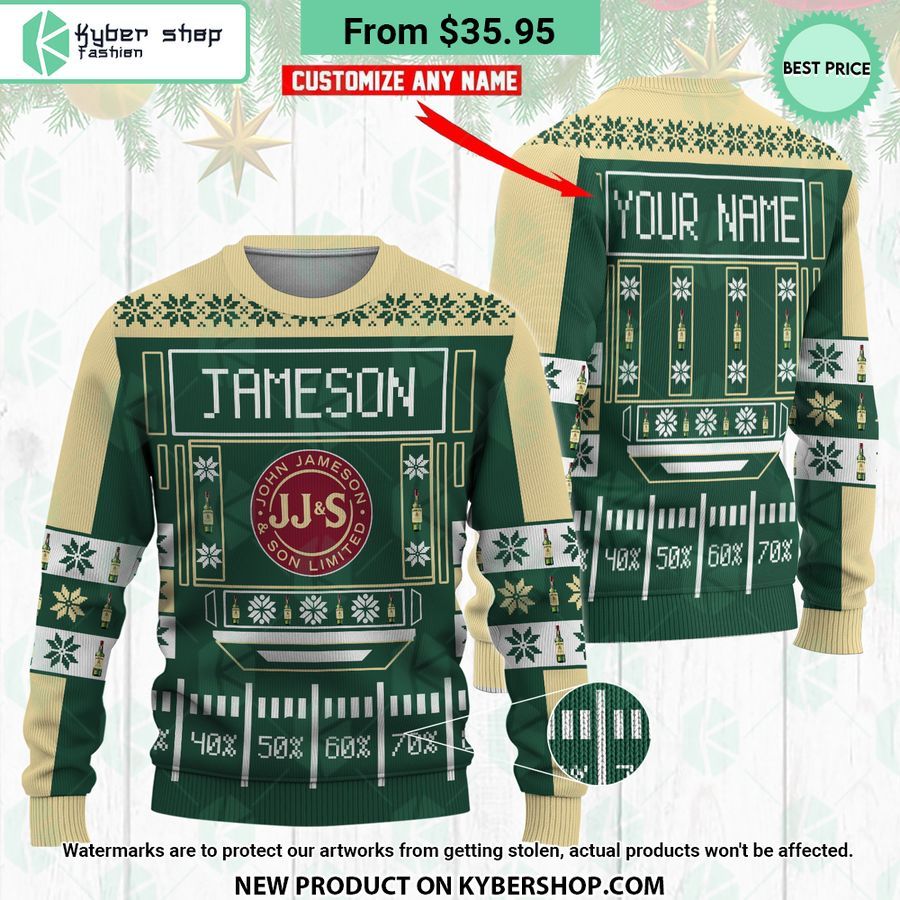 Jameson Custom Name Ugly Christmas Sweater