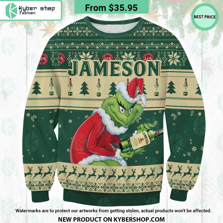 Jameson Grinch Ugly Christmas Sweater