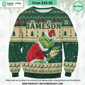 Jameson Grinch Ugly Christmas Sweater