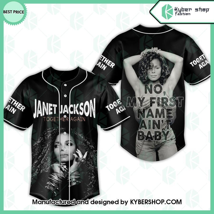 Janet Jackson Together Again Baseball Jersey