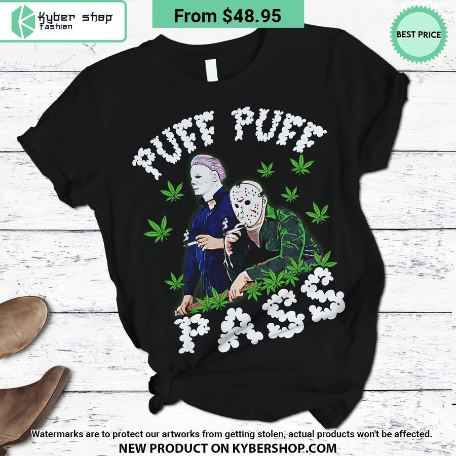 Jason Voorhees Michael Myers Puff Puff Pass Weed Pajamas Set