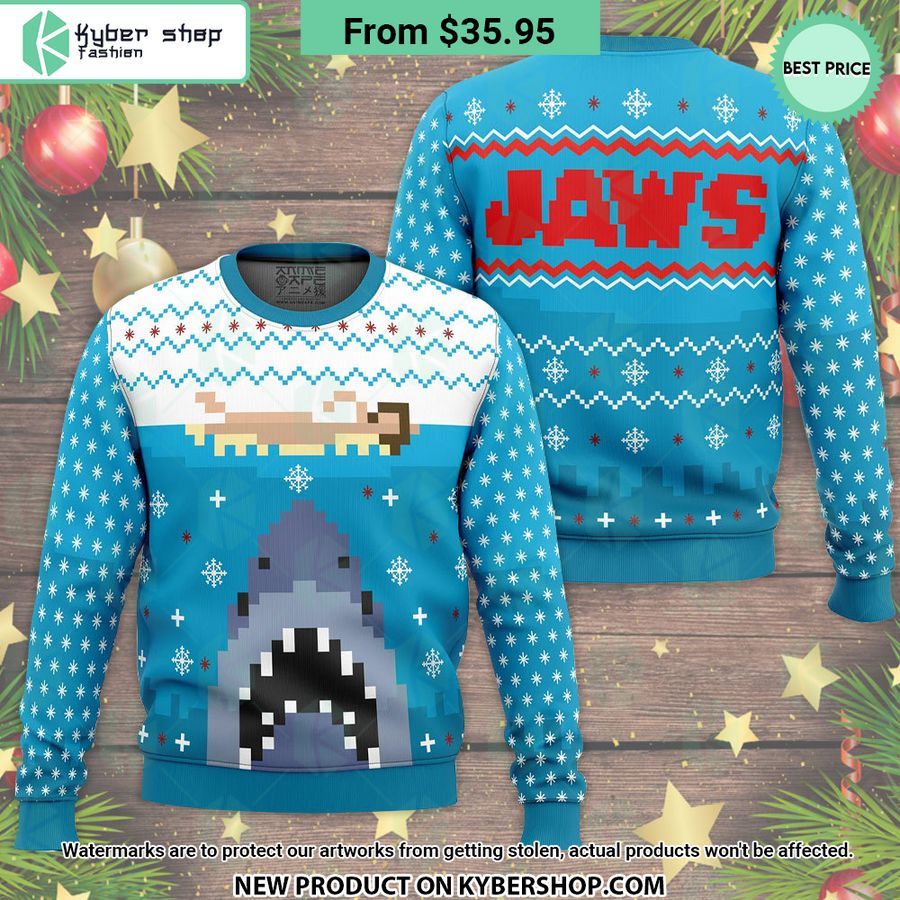 Jaws Horror Movie Ugly Christmas Sweater