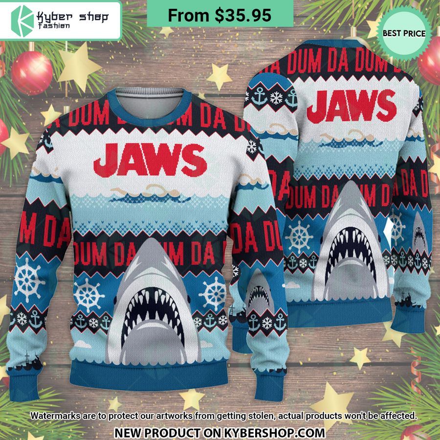 Jaws Movie Ugly Christmas Sweater
