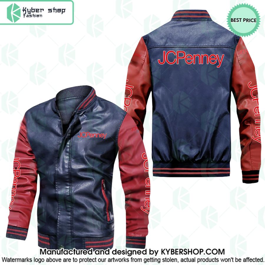 JCPenney Leather Bomber Jacket