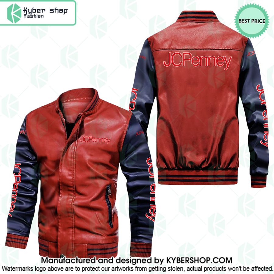 JCPenney Leather Bomber Jacket