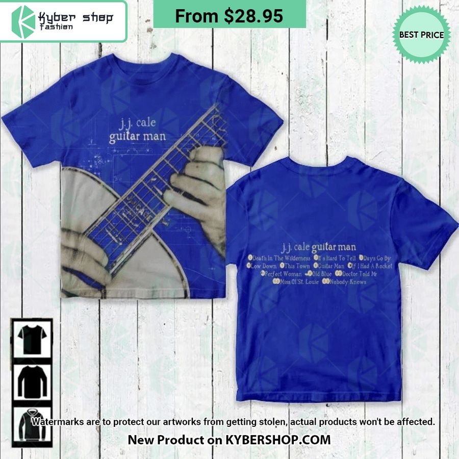 JJ Cale Guitar Man Album Cover Shirt