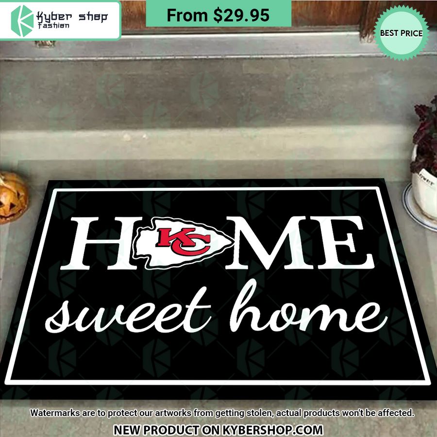 Kansas City Chiefs Home Sweet Home Doormat