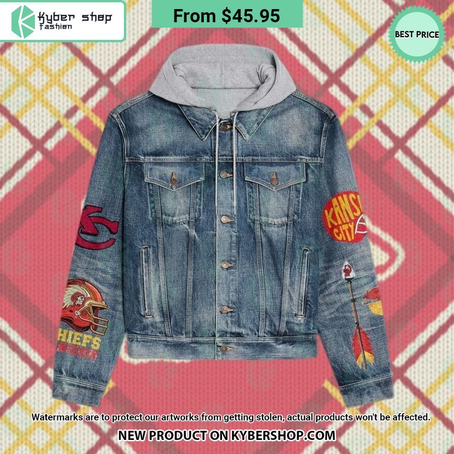 Kansas City Chiefs Hooded Denim Jacket