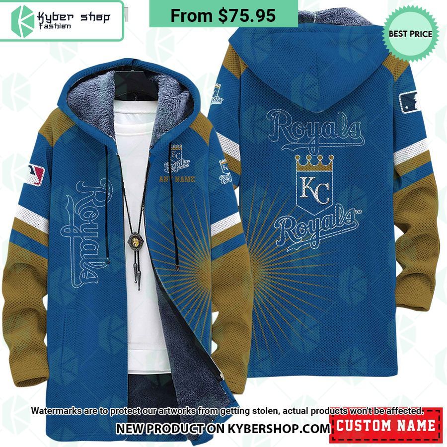 Kansas City Royals MLB CUSTOM Fleece Windbreaker Jacket
