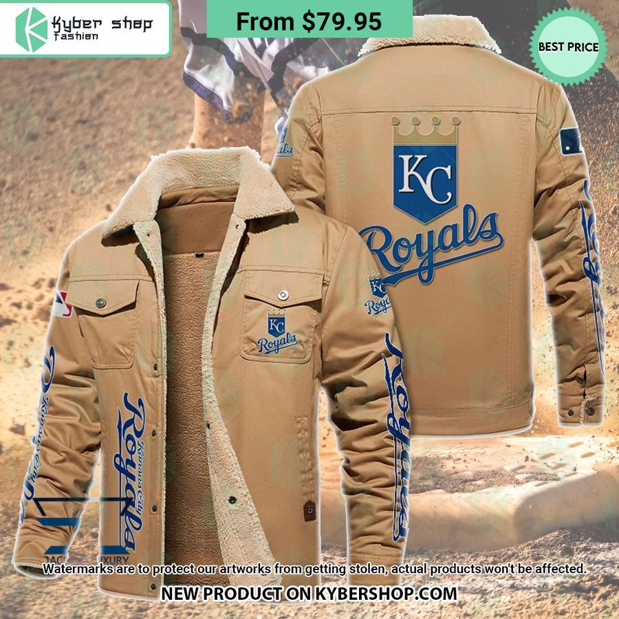 Kansas City Royals MLB Fleece Leather Jacket