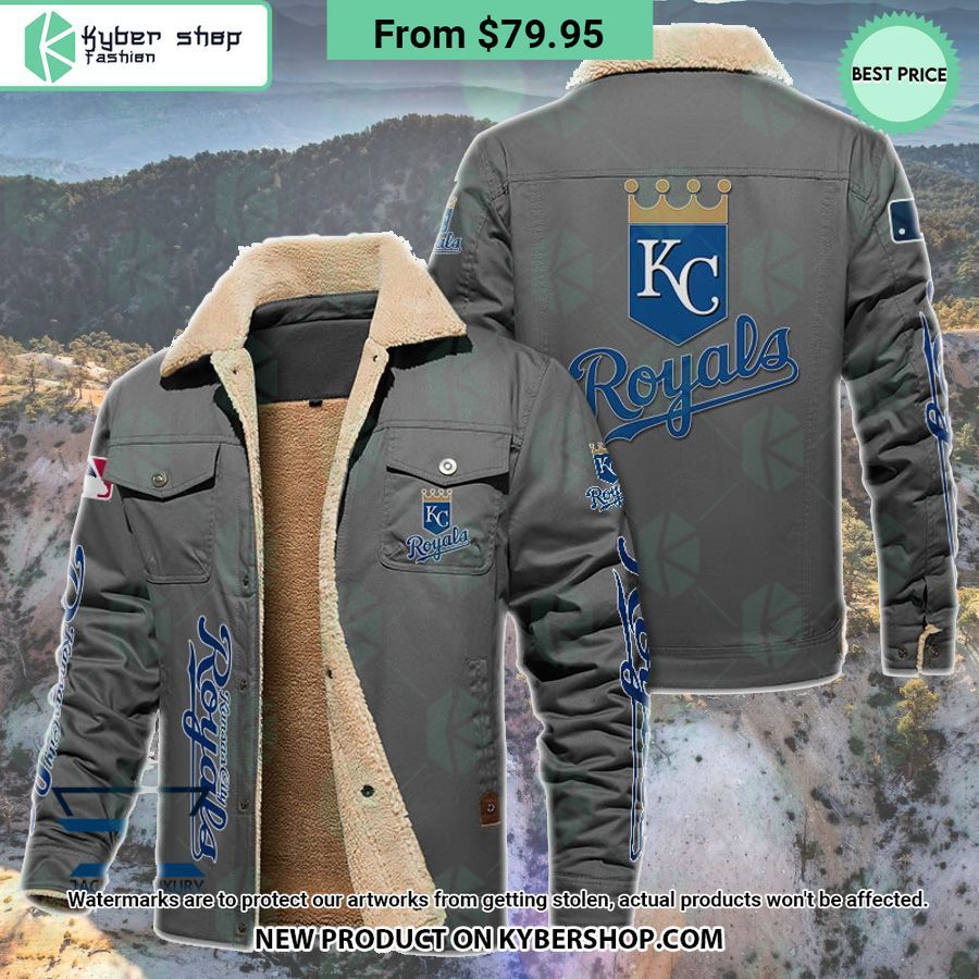 Kansas City Royals MLB Fleece Leather Jacket