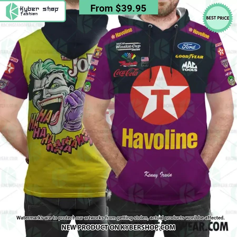 Kenny Irwin Nascar 1998 Joker Film Racing Sleeveless Hoodie