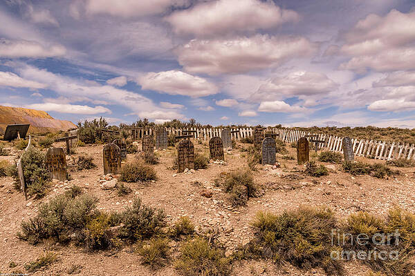 Keystone Gulch Graveyard Print Unisex , , , Long Sleeve Tee