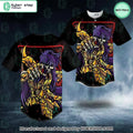 King Saint Seiya Skull Baseball Jersey