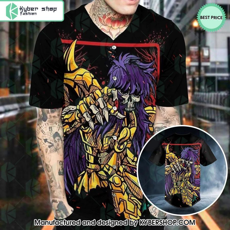 King Saint Seiya Skull Baseball Jersey