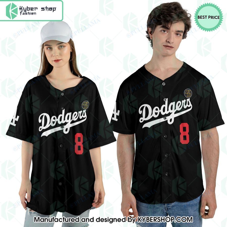 Kobe Bryant 24 Los Angeles Dodgers Baseball Jersey
