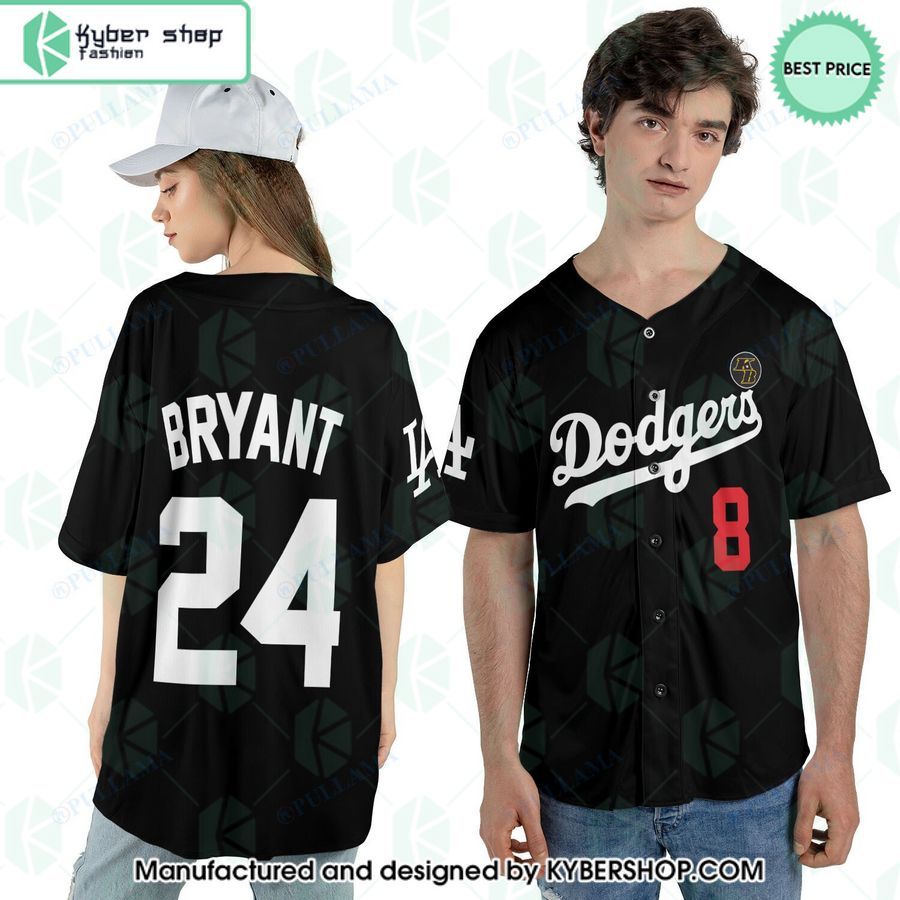 Kobe Bryant 24 Los Angeles Dodgers Baseball Jersey