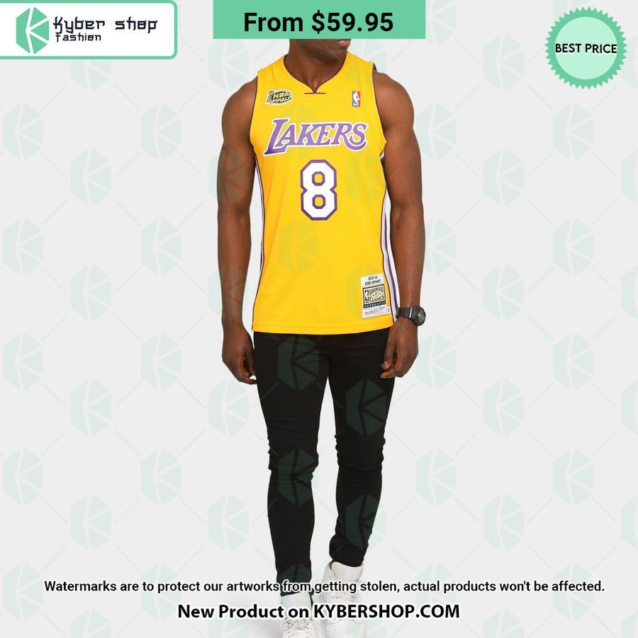 Kobe Bryant 8 Final Los Angeles Lakers Basketball Jersey
