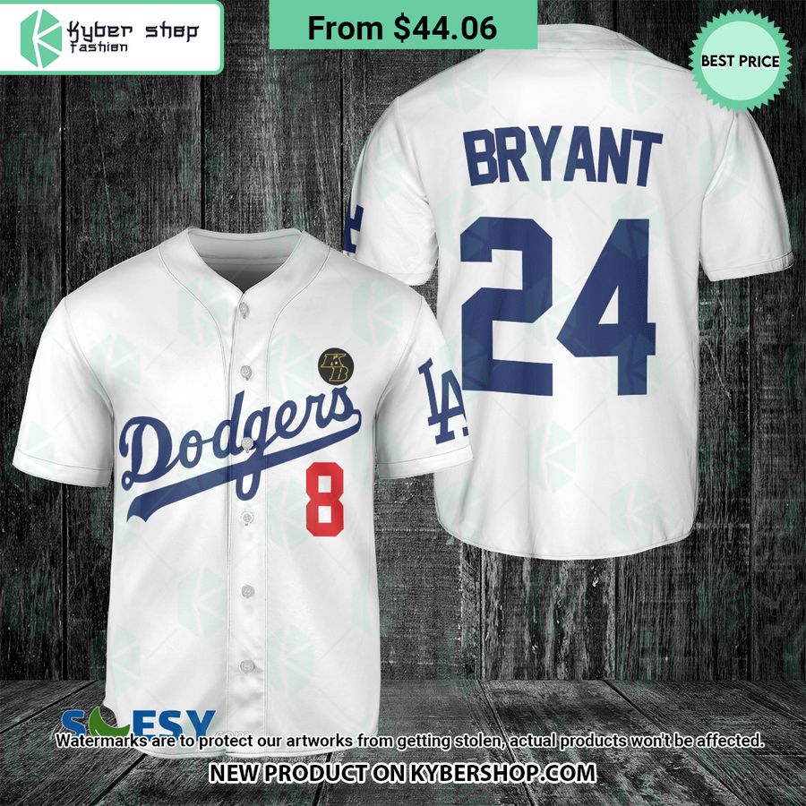 Kobe Bryant Los Angeles Dodgers Baseball Jersey
