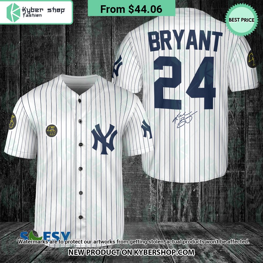 Kobe Bryant New York Yankees Baseball Jersey