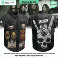 Kreator Rock Hand Sign Sleeveless Denim Jacket