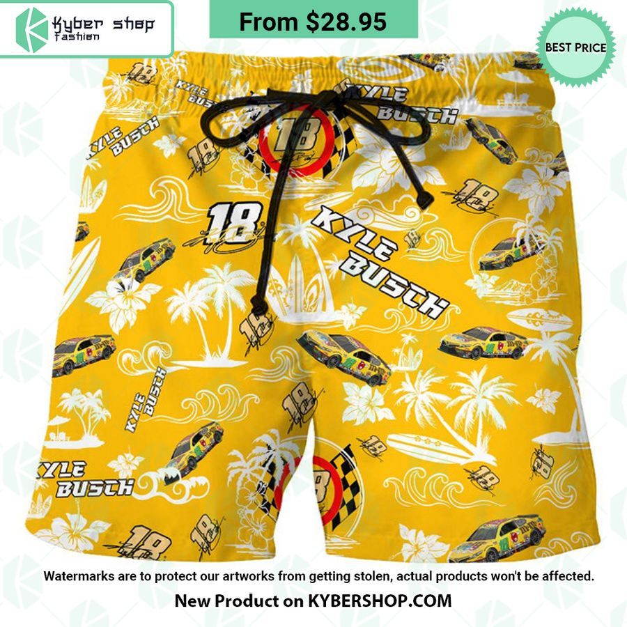 Kyle Busch NASCAR Racing Hawaiian Shirt