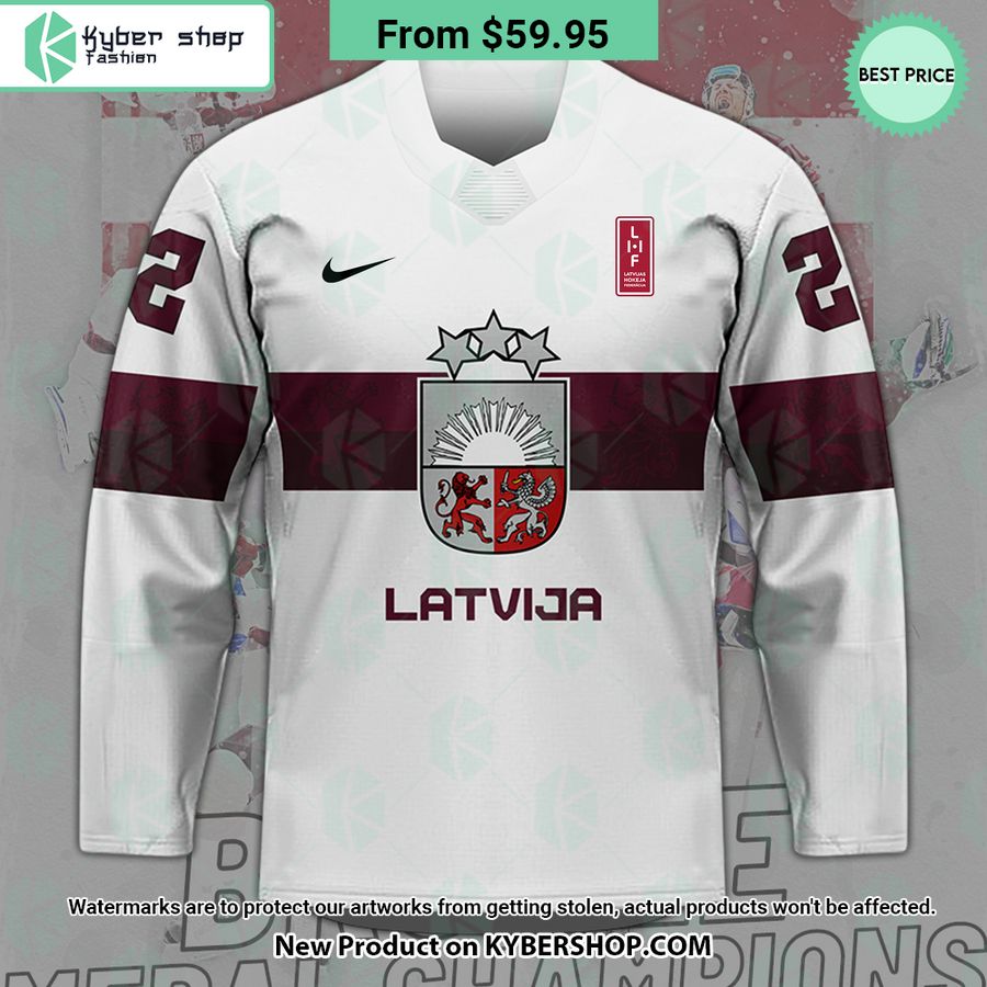 Latvian Ice Hockey IIIHF Worlds Custom Hockey Jersey