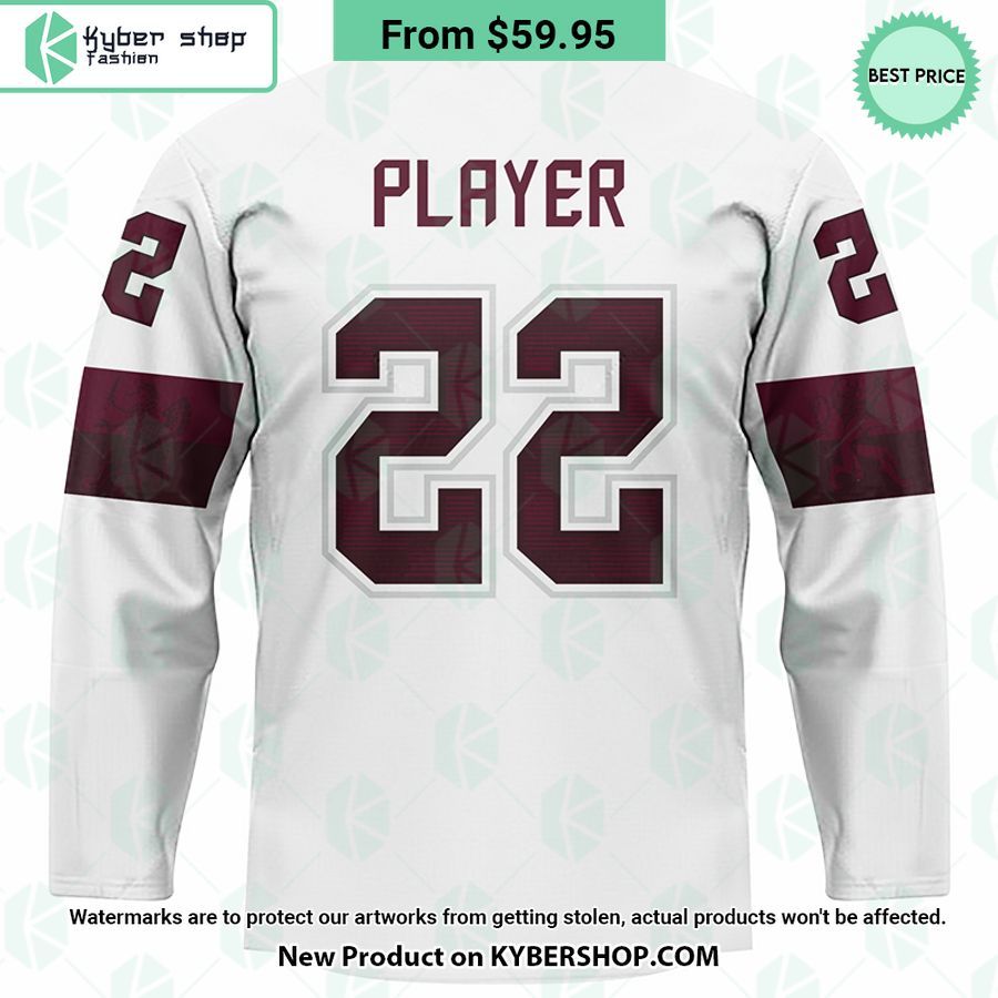 Latvian Ice Hockey IIIHF Worlds Custom Hockey Jersey