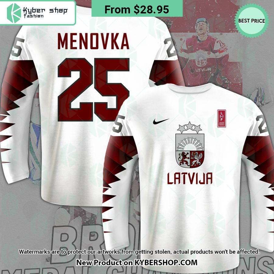 Latvian Ice Hockey IIIHF Worlds Custom Sweatshirt