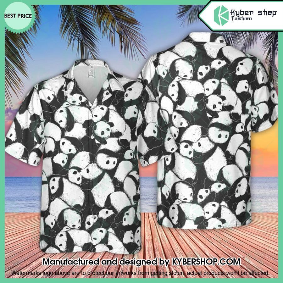 Lazy Day Panda Pattern Hawaiian Shirt