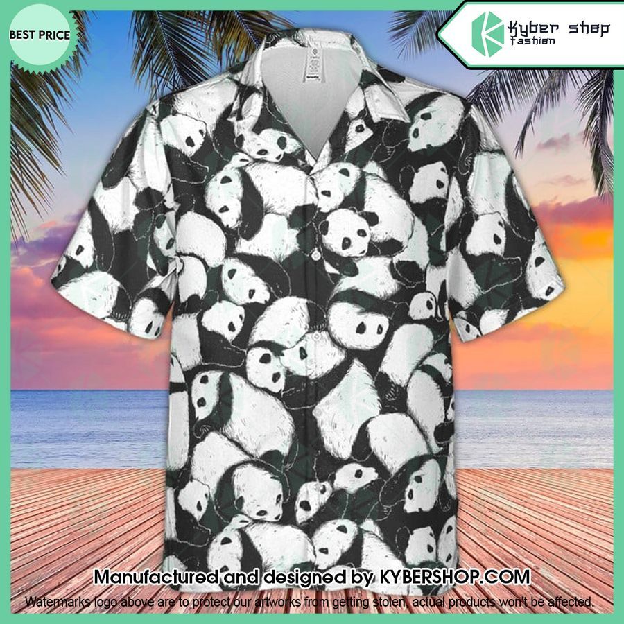 Lazy Day Panda Pattern Hawaiian Shirt