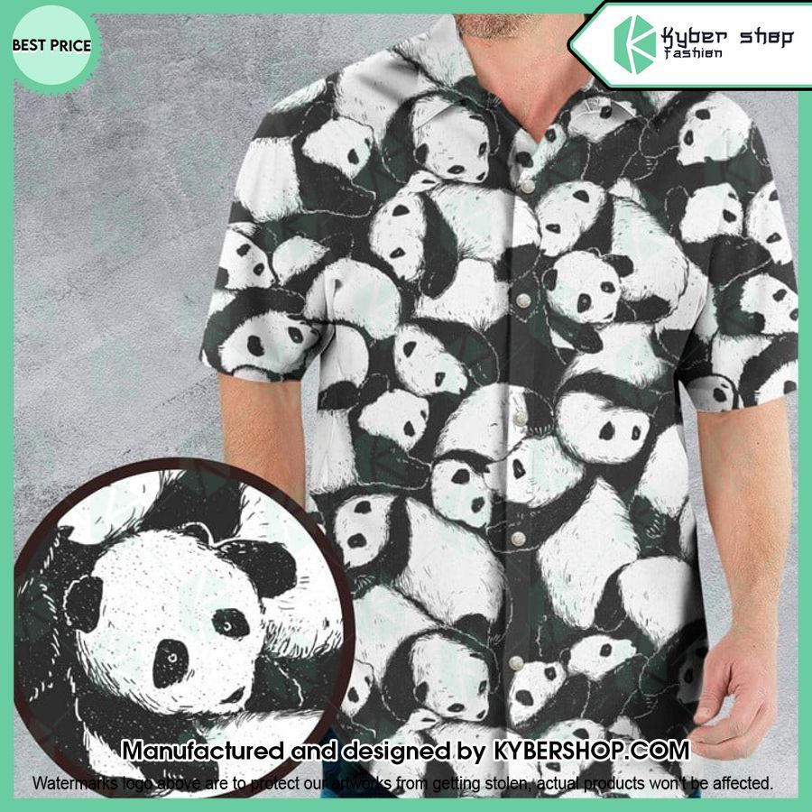 Lazy Day Panda Pattern Hawaiian Shirt