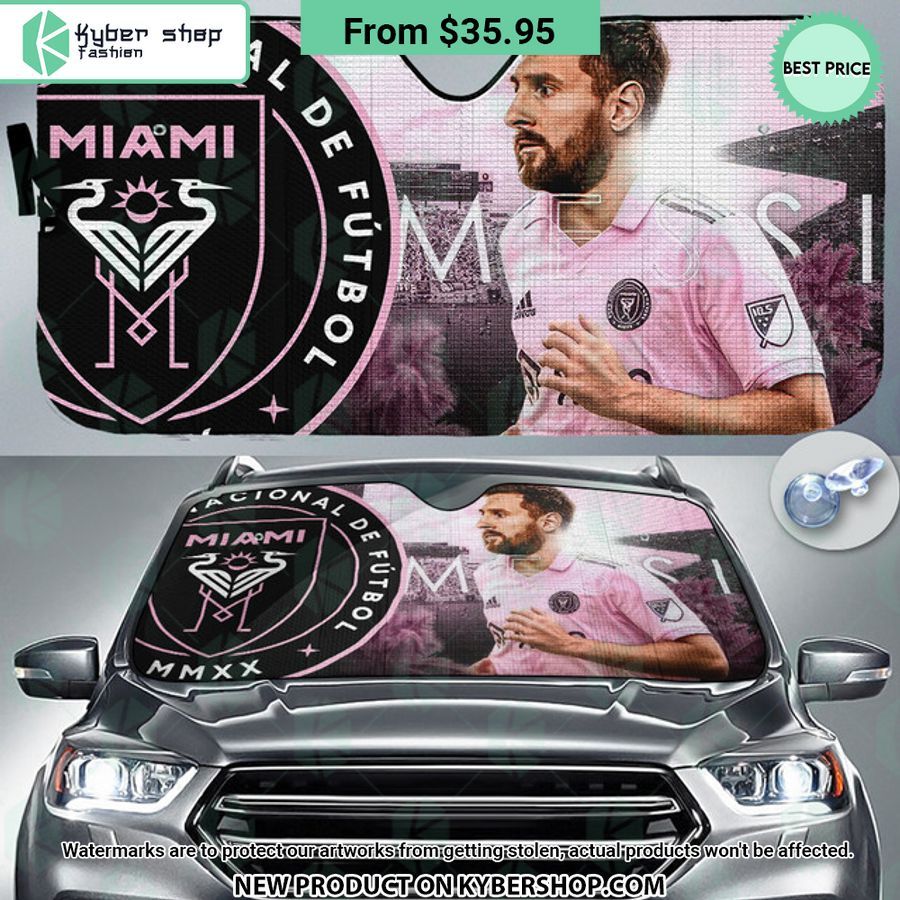 Leonel Messi Inter Miami Car Sunshade