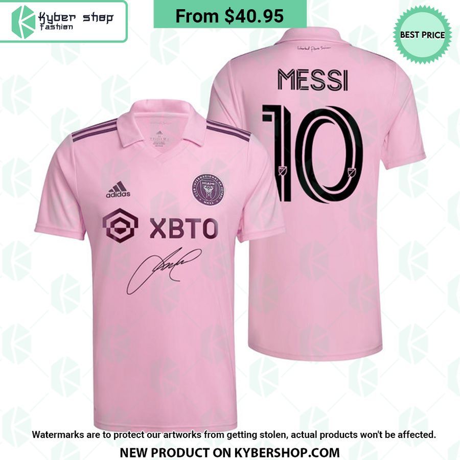 Leonel Messi signature Inter Miami Soccer Jersey