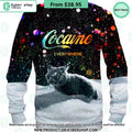 Let it snow Cocaine Everywhere Cat Sweatshirt