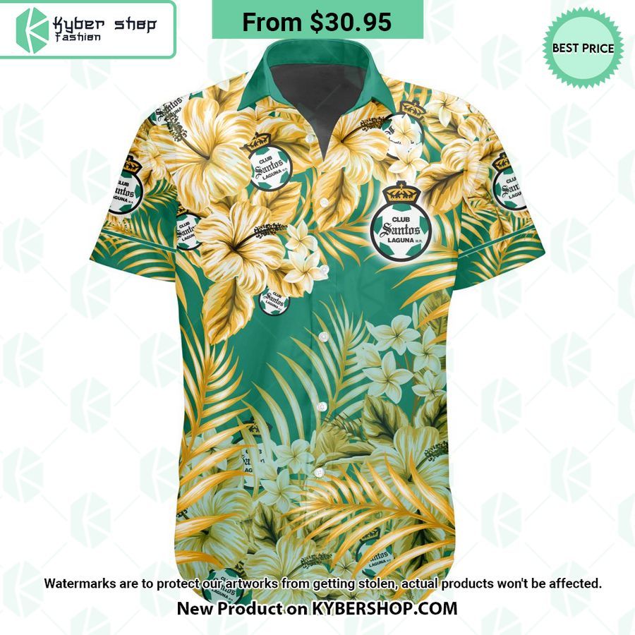 Liga MX Club Santos Laguna CUSTOM Hawaiian Shirt