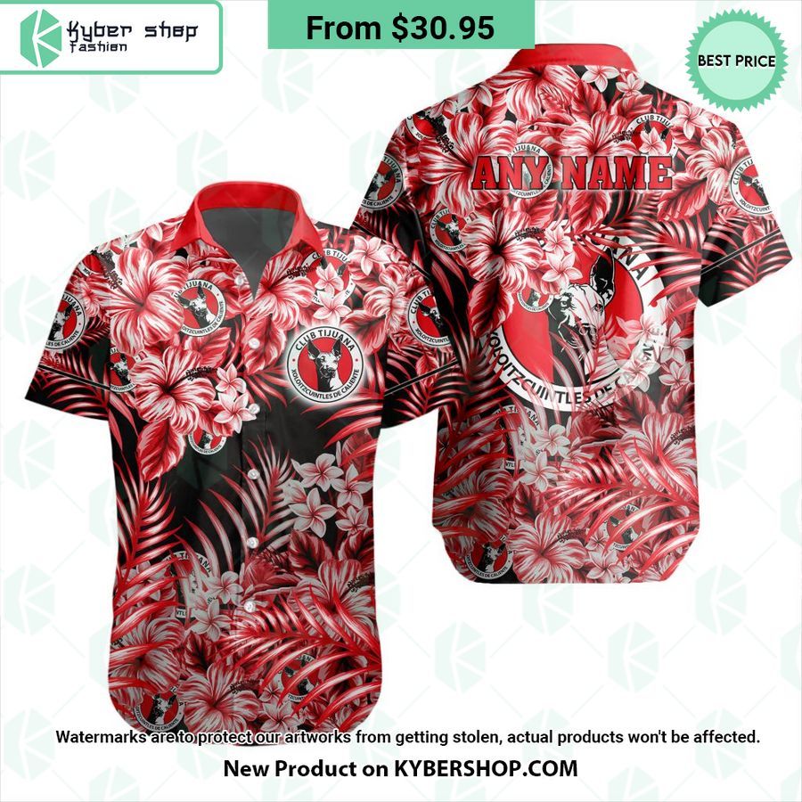 Liga MX Club Tijuana CUSTOM Hawaiian Shirt