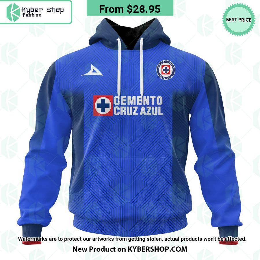 LIGA MX Cruz Azul 2023 2024 Home CUSTOM Hoodie