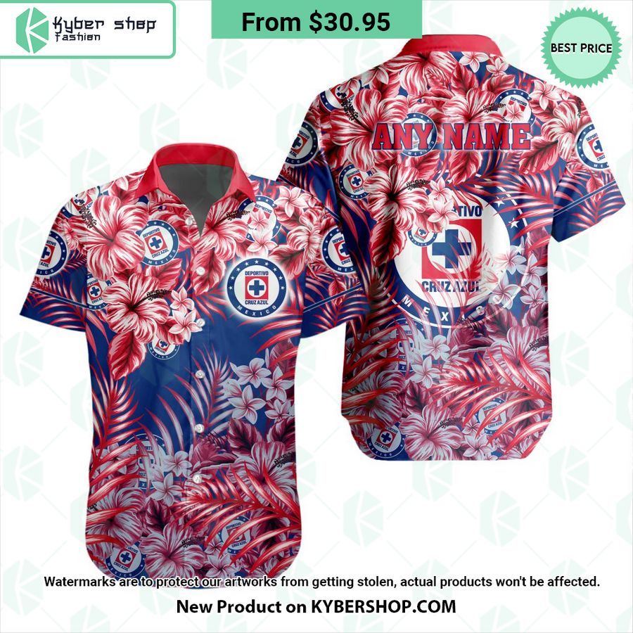 Liga MX Cruz Azul CUSTOM Hawaiian Shirt